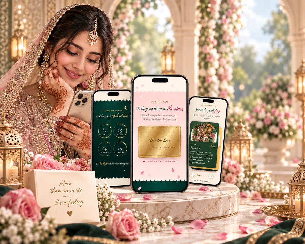 Royal Nikah wedding invitation, photo 3