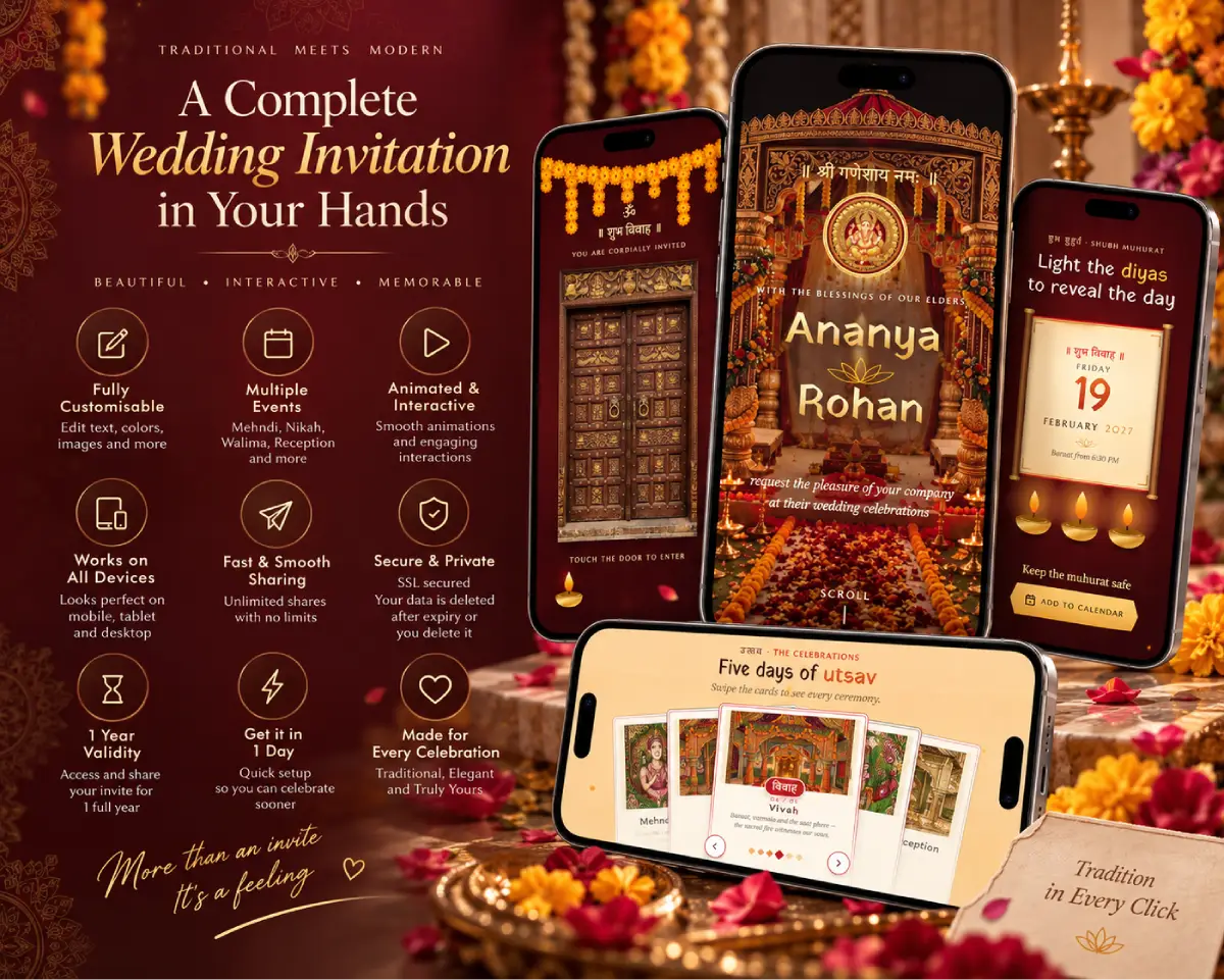 Mandir Vivah wedding invitation, photo 2